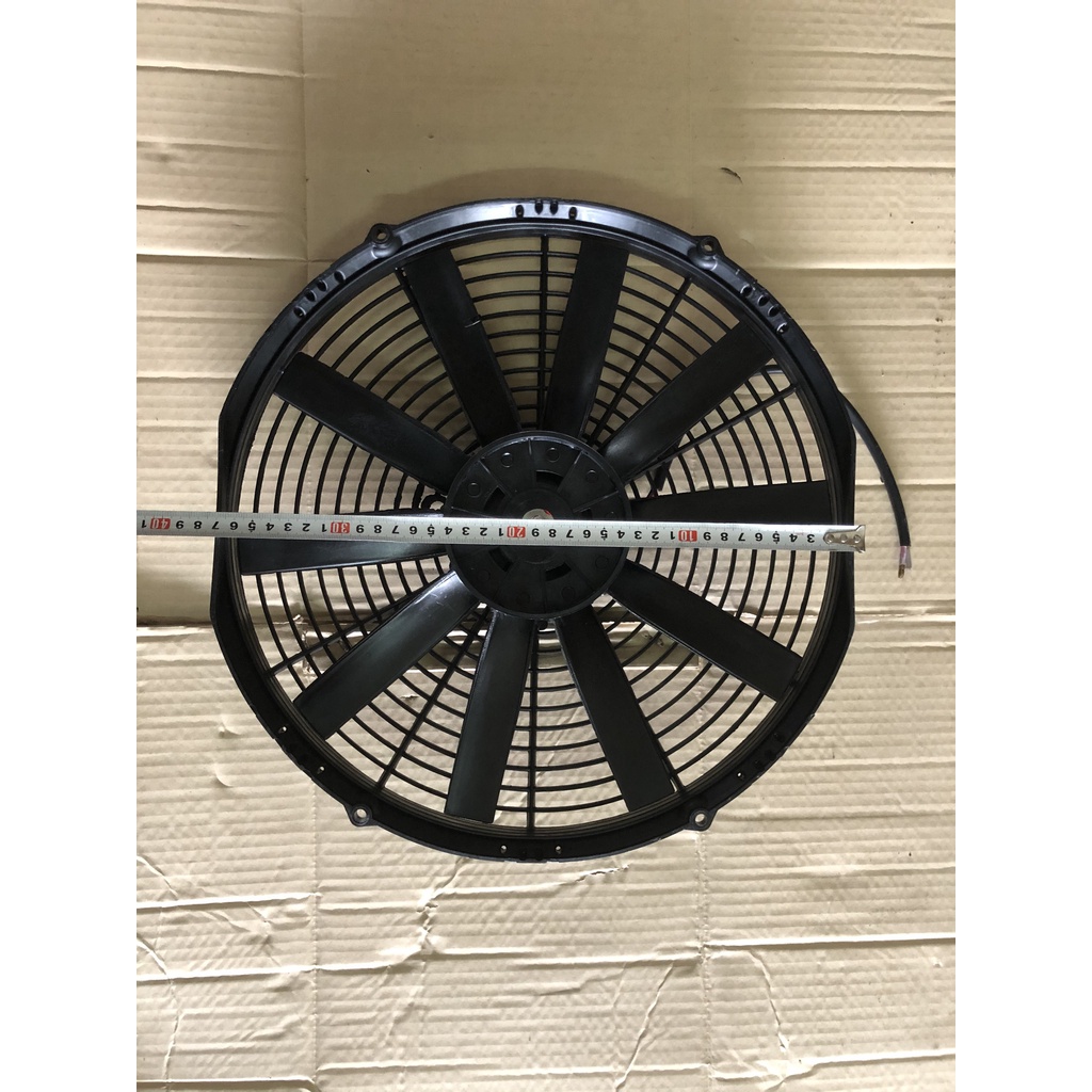 Quạt Dàn  nóng chế 14 inch 12V / 24V 80W hàng Pokka Trung Quốc
