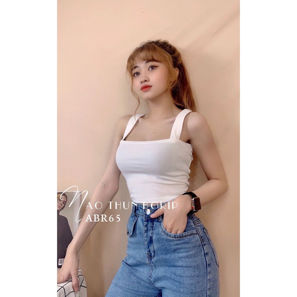 ÁO THUN KIỂU CROPTOP CHẤT BORIP CO GIÃN 4 CHIỀU ÔM BODY XINH XẮN ABR65 ⚡FREESHIP⚡100% ẢNH THẬT⚡ NN CHUYÊN SỈ - NN STORE