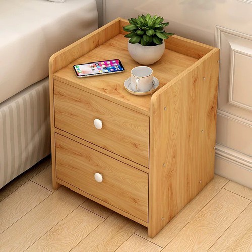 Tủ, Kệ Đầu Giường Vuông Ngăn Kéo Màu Gỗ Giá Tốt Nhất