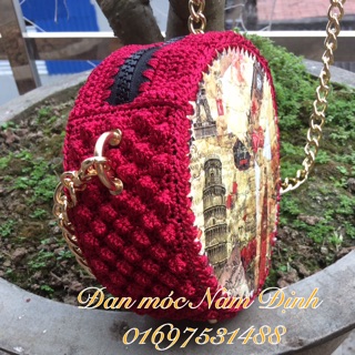 Túi trống tròn handmade