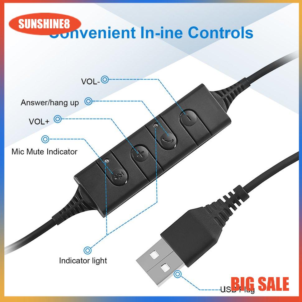 【SUN】[NEW]A16 Telephone Headset Call Centre Noise Headset Noise-Cancelling Headset Call