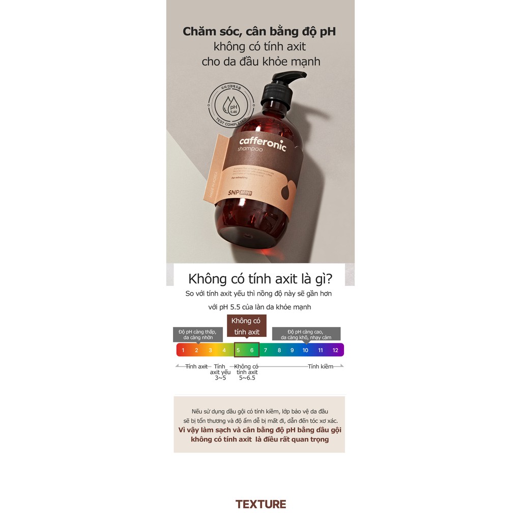 Dầu Gội Dưỡng Da Đầu Kích Thích Mọc Tóc SNP Prep Cafferonic Shampoo Cung Cấp Dưỡng Chất Cho Tóc Khoẻ Mềm Mượt