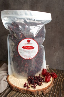 Combo 250gr Trà + 500gr Mứt Atiso đỏ (Lạc thần, Hibiscus, Bụp giấm)