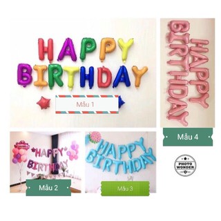 Bóng sinh nhật 💝FREE SHIP💝Set bóng happy birthday mẫu mới