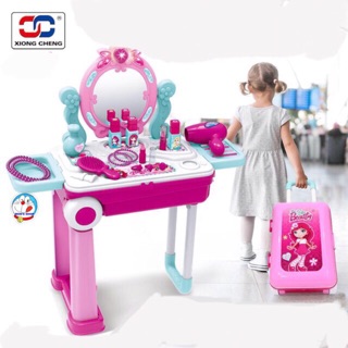 Đồ chơi trang điểm dạng Vali kéo dùng pin có nhạc