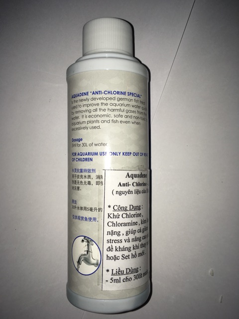 Khử Clo khử kim loại AQUADENE ANTI-CHLORINE 1