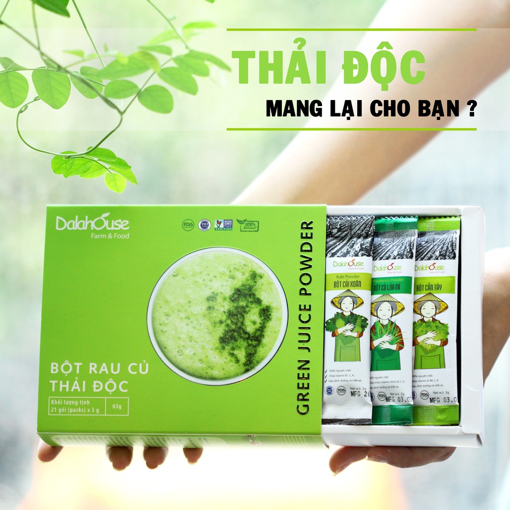 Combo Bột Rau Củ Dalahouse Cho Mẹ Và Bé gồm 2 hộp 63g – Kèm quà tặng 2 gói 3g bất kỳ