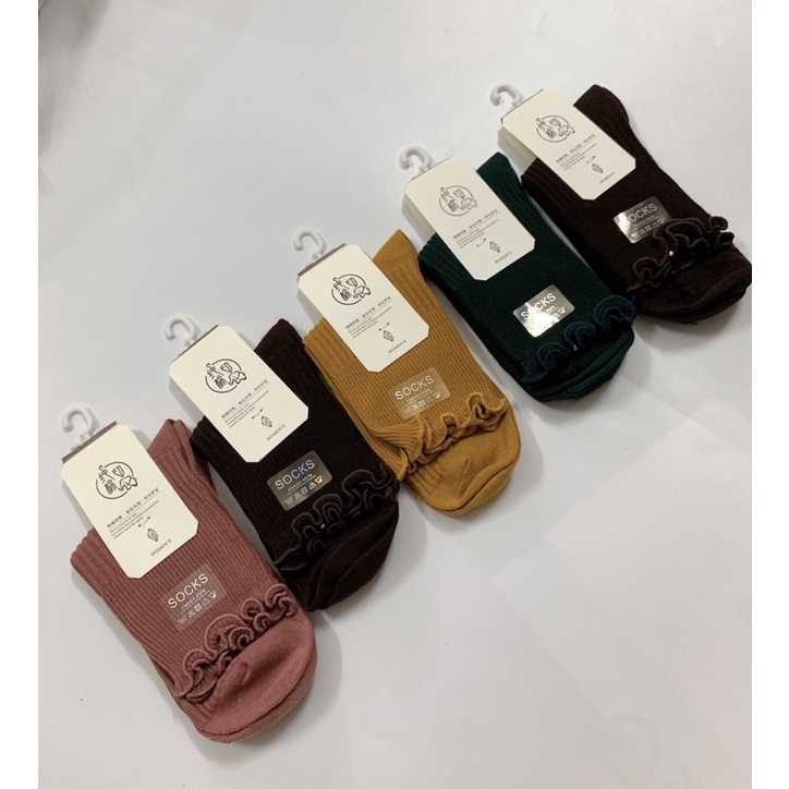 Tất len nữ cao cổ, dệt kim sợi len mềm mịn, kiểu cổ nhấn phong cách vintage hàn quốc.