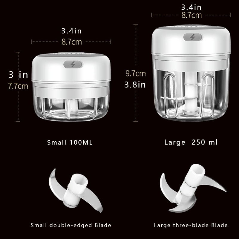 Dụng Cụ Nghiền Tỏi Gừng Mini Bằng Điện Tiện Dụng Cho Nhà Bếp