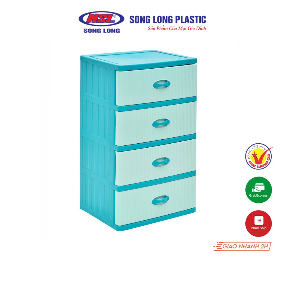 Tủ Lớn Sọc 4 Tầng Song Long Plastic