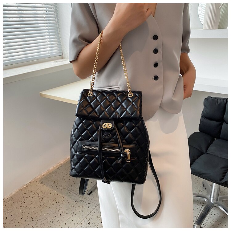 Ba lô JASMIN NOIR chất da PU chất lượng cao thiết kế hợp thời trang cho học sinh nữ