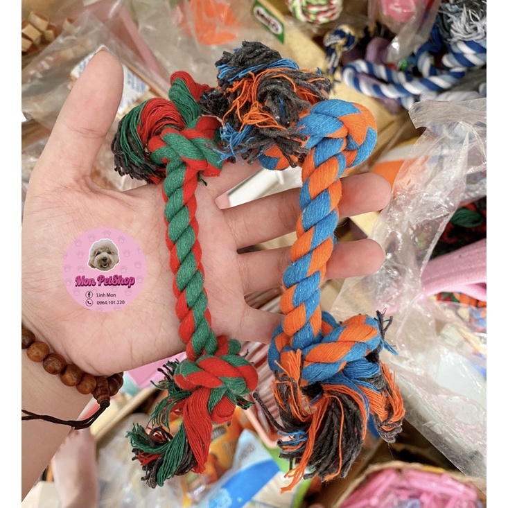 Thừng gặm đồ chơi cho thú cưng(giao màu ngẫu nhiên)