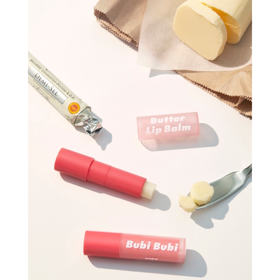 Son Dưỡng Môi Unpa Bubi Bubi Butter Dưỡng Ẩm Mềm Mại 3.8g Hasaki Sản phẩm chính hãng