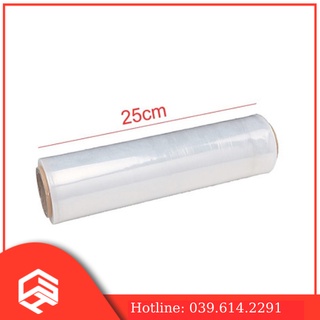 Màng pe 25cm, 1,2kg , màng bọc hàng, màng quấn công nghiệp, mang pe, màng chít, màng co