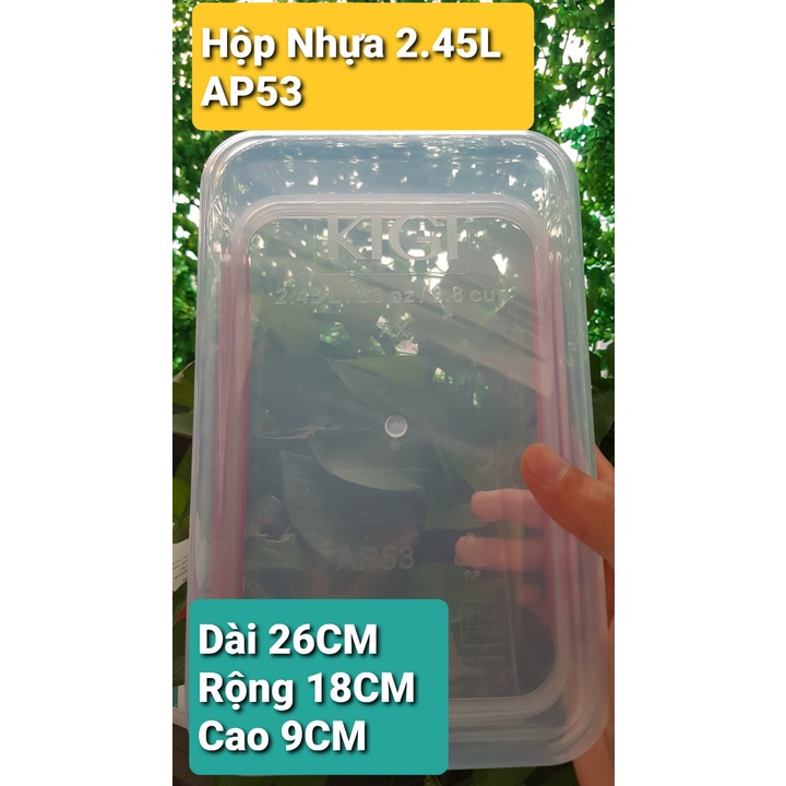 Hộp Đựng Thực Phẩm Thông Minh AP44 AP53 KIGI, Hộp Nhựa KiGi, Hộp Đựng Thức Ăn