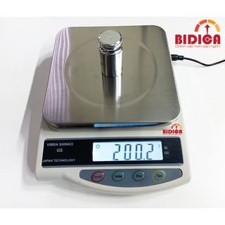 Hàng Loại 1 - Cân Tiểu Ly Điện Tử Nhật Bản Vibra GS 3Kg/0.1g - Chuyên cân yên sào, làm bánh