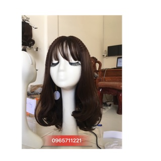 Nguyên đầu xoăn ngắn - bấm gốc ảnh thật shop chụp