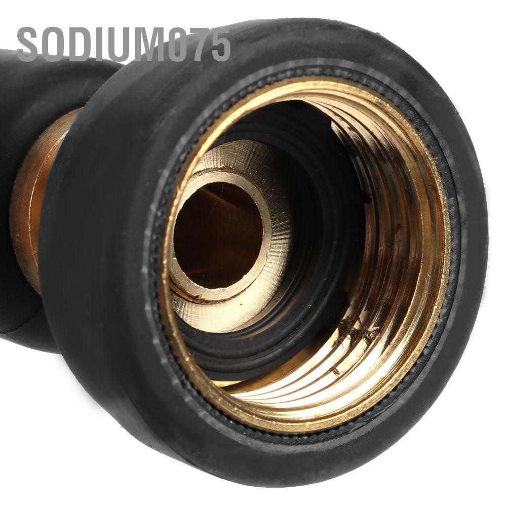 Sodium075 Spray Hose Nozzle Adjustable Brass Head Garden Water Sprayers Fittings