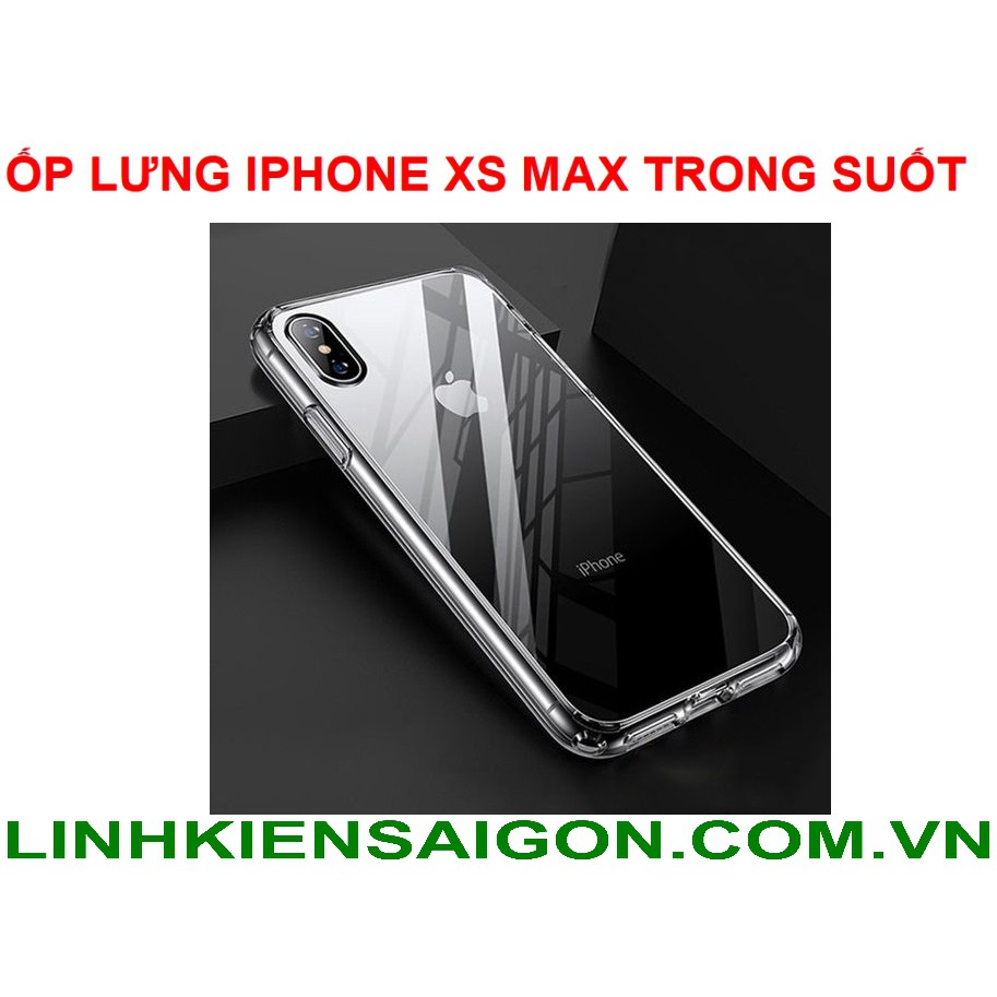 ỐP LƯNG IPHONE XS MAX TRONG SUỐT