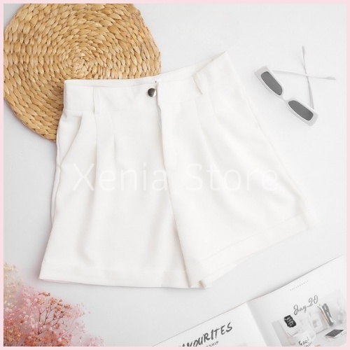 [MÃ XENIAFASHION GIẢM 10K ĐƠN 50K] Quần Short Nữ Gập Gấu Quần Đùi Nữ Vải Tuyết Mưa Mềm Mịn Nhiều Màu Hot Trend | BigBuy360 - bigbuy360.vn