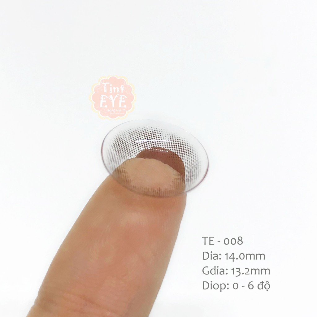 [Tặng Combo 175k] Kính Áp Tròng Tinteye Lens Nâu trầm siêu tự nhiên TE - 008