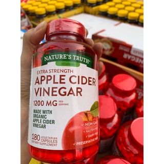 Viên uống giấm táo hữu cơ hỗ trợ giảm cân apple cider vinegar 1200mg, hàng mỹ