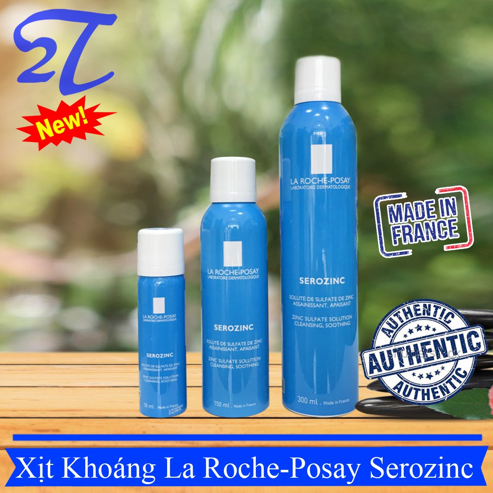 (Auth) Xịt khoáng da dầu mụn làm dịu da La Roche Posay Serozinc nước khoáng Sero Zinc