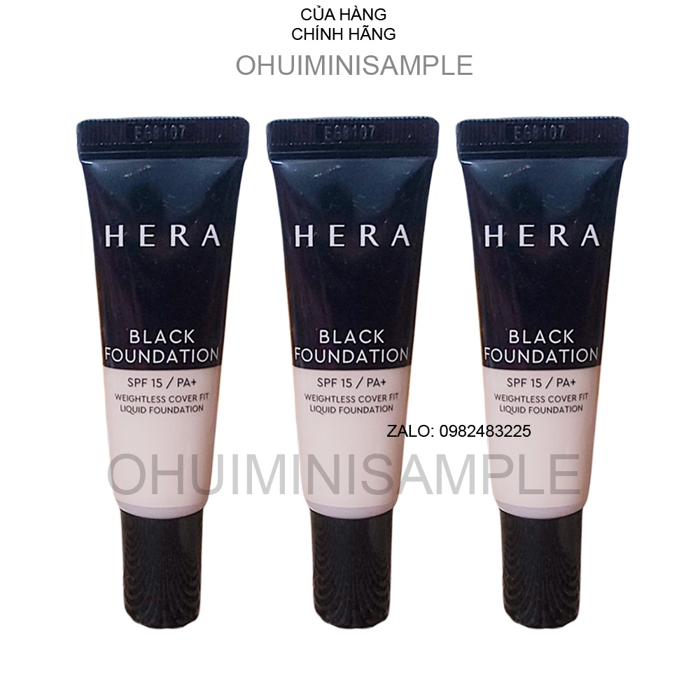 [Siêu phẩm mới] Tuýp kem nền siêu che khuyết điểm đẹp ko tỳ vết Hera Black Foundation 10ml