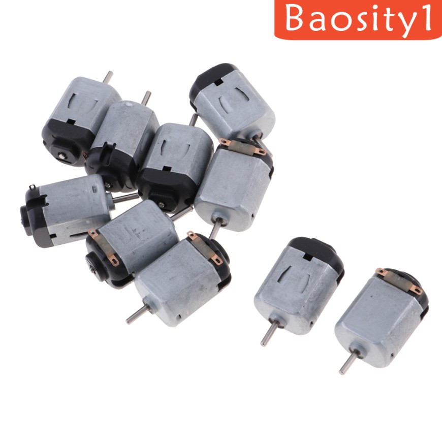 [Baosity1] 10 Đầu Nối Động Cơ Micro DC 130 3V 15000PRM Mini Cho Đồ Chơi Xe Hơi