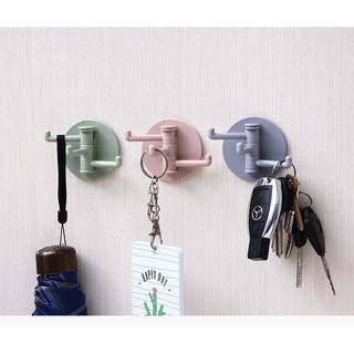Móc treo đồ 3 chấu dán tường