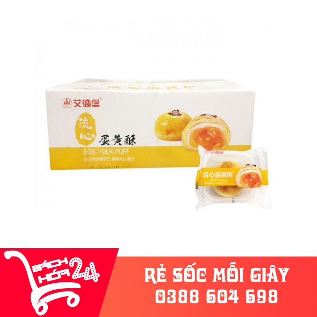 (Thùng 2,5kg) Bánh Pía Liu Mini Khay Trứng Egg Yolk Puff