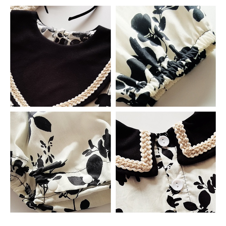 Đầm Tay Ngắn Chất Liệu Cotton Thời Trang Hàn Quốc 2022 Dành Cho Bé Gái