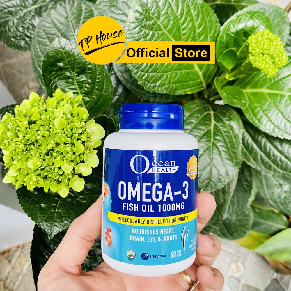 Thực Phẩm Bảo Vệ Sức Khỏe Ocean Health Omega – 3 Fish Oil 1000mg Lọ 60 Viên