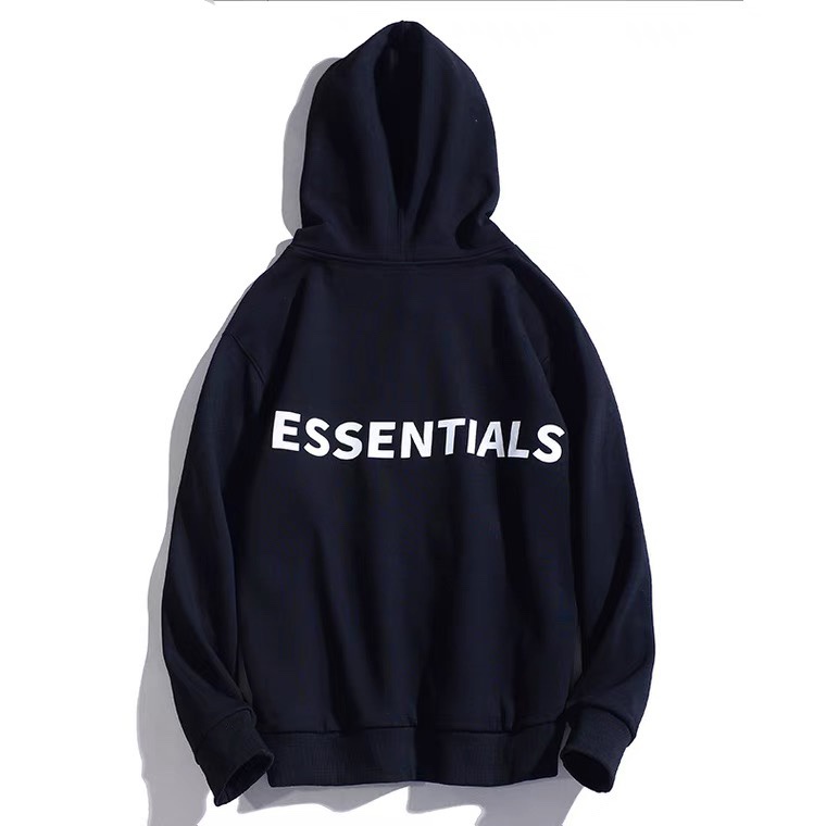 Áo khoác hoodie nam nữ Aqua2ma Áo khoác nỉ đẹp form rộng Unisex chất nỉ ngoại 2 lớp dày dặn không xù lông ESSENTIALS | BigBuy360 - bigbuy360.vn