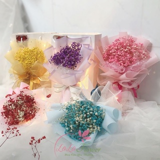 Bó hoa baby khô giá sỉ siêu rẻ đẹp - Bó hoa 8/3 nhiều màu theo yêu cầu từ bó mini đến bó lớn ở TpHCM
