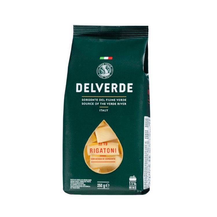 Nui 83735 Rigatoni Delverde Nhập Khẩu Ý 250G