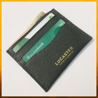 [DA THẬT 100%] ví card nam nữ da bò thật - túi ví thời trang OLUX