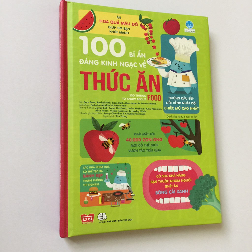 Sách - 100 bí ẩn đáng kinh ngạc về Thức ăn (USBORNE - 100 things to know about food)