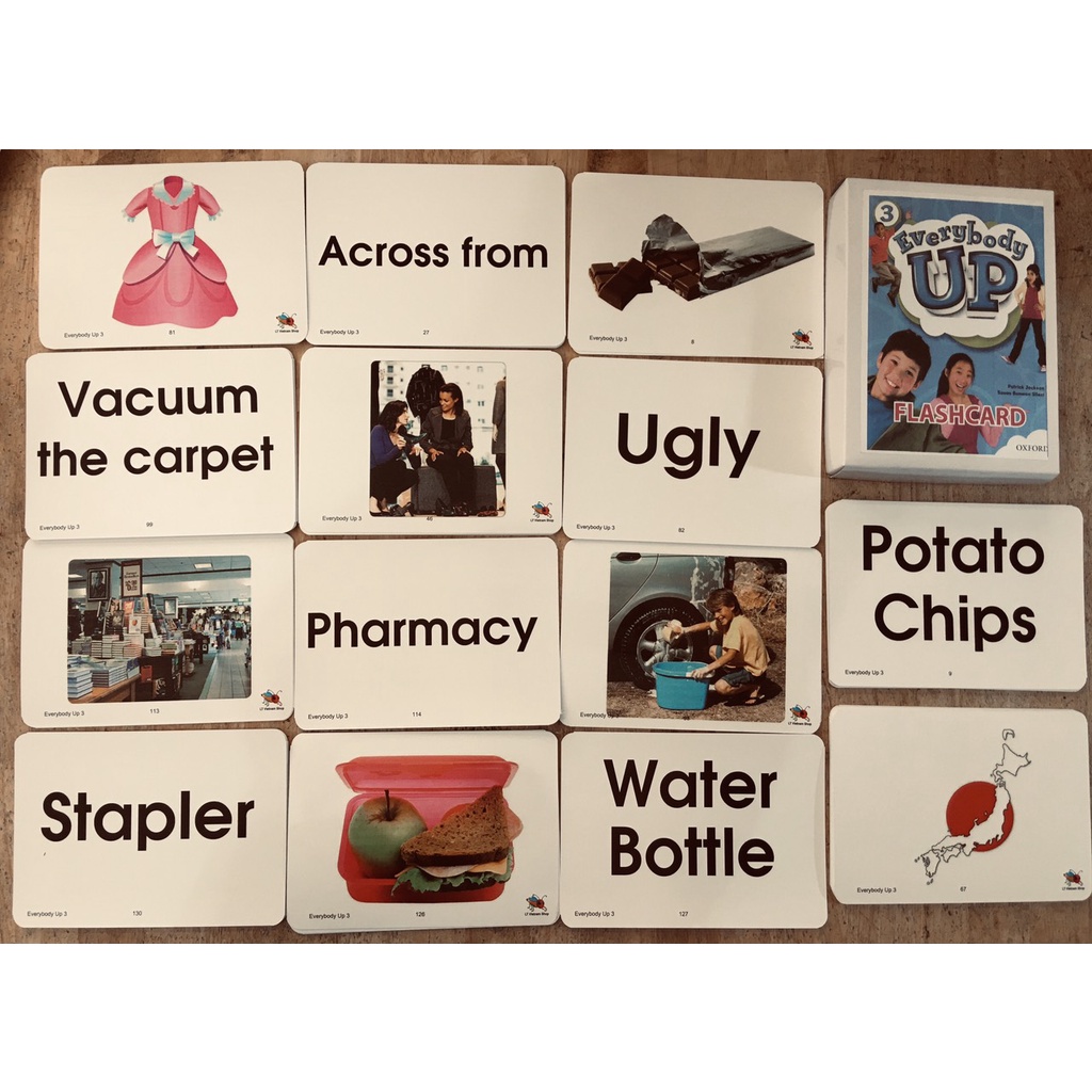 FLASHCARD EVERYBODY UP 3 (SIZE A5 IN 2 MẶT)