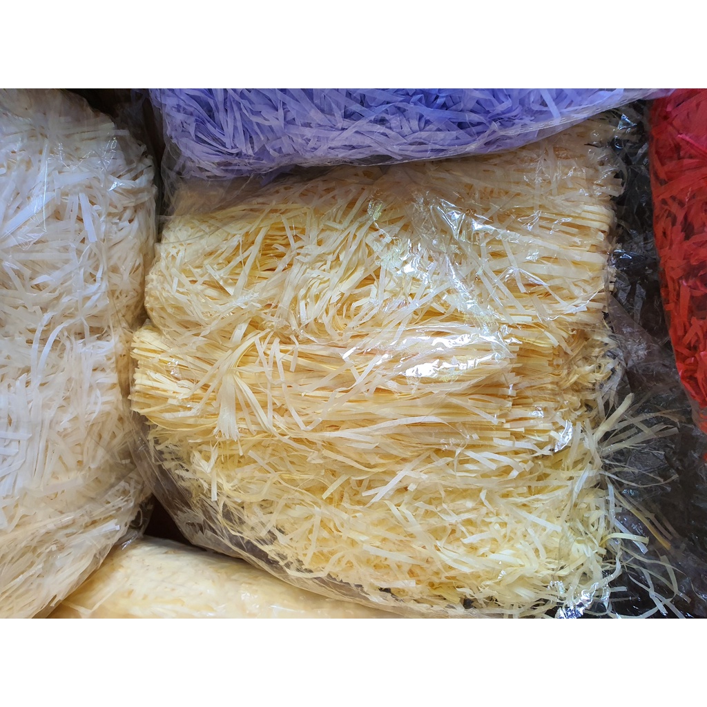 1Kg GIẤY RƠM, GIẤY RỐI TRANG TRÍ GIỎ QUÀ, HỘP QUÀ
