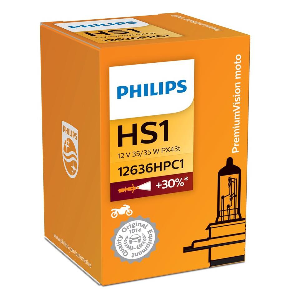 Bóng Đèn Pha Philips Cao Cấp Cho Xe Mô Tô 35 / 35w Hs1 12636c1 / 47