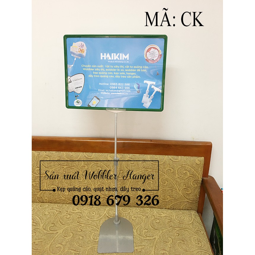 Chân đế sắt kèm khung siêu thị KT A3, KT A4, KT A5 , chân đế quảng cáo, chân đế sắt