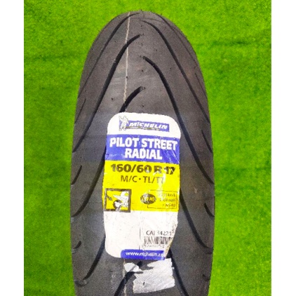 Lốp Michelin 160/60 ZR 17 TL Pilot Street Radial (160/55-17 Lốp không ruột)