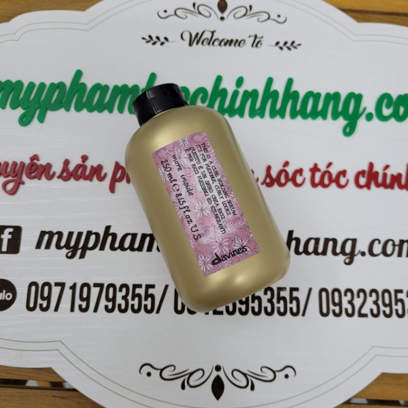 TINH CHẤT TẠO SÓNG XOĂN DAVINES CURL BUILDING 250ML - DƯỠNG VÀ GIỮ NẾP TÓC UỐN