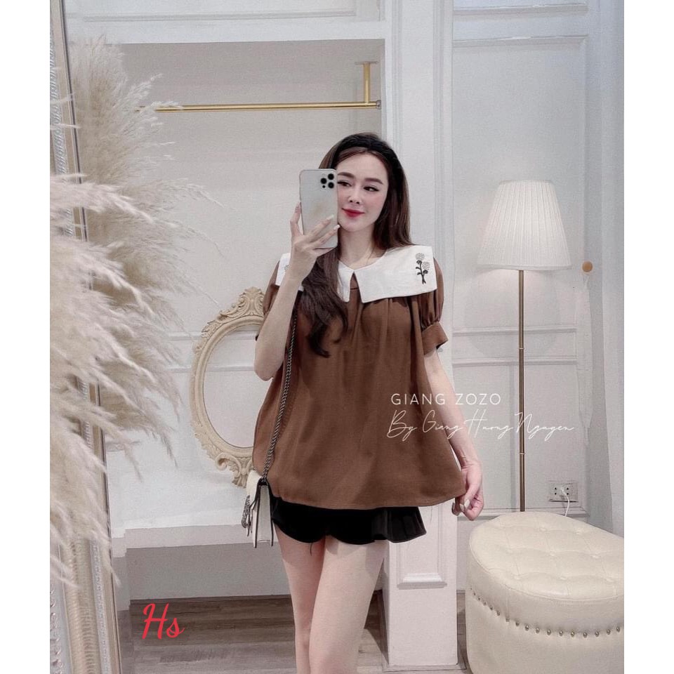 Áo Nâu Babydoll Chất Liệu Đũi Xưởng May DCS