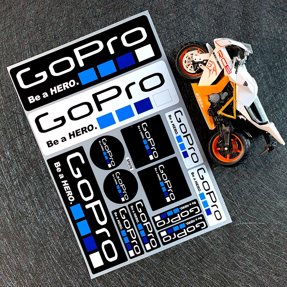 GOPRO Hero Reflective Sticker Xe máy thể thao mạo hiểm Motocross Chụp ảnh Decal dán trang trí sửa đổi cho YAMAHA