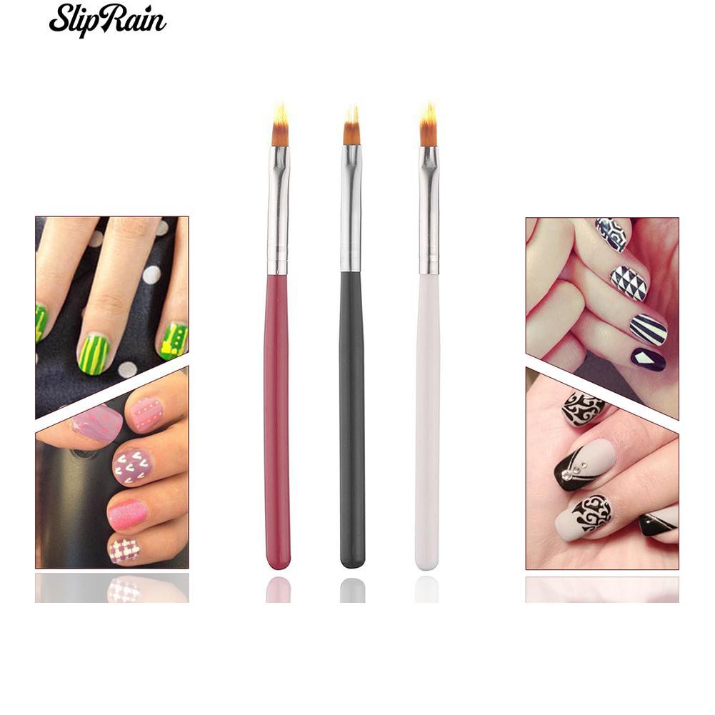 ♥ UV Gel Gradient Painting Pen Brush Plastic Handle Manicure Nail Art Tool
