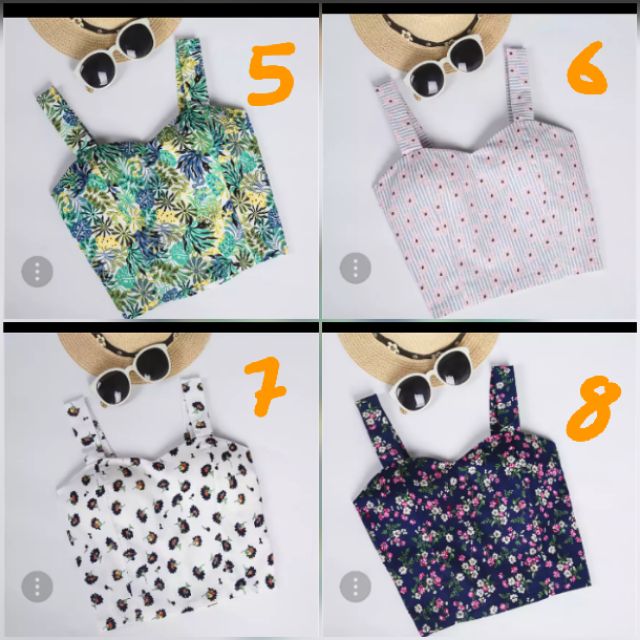 Áo croptop/ áo 2 dây xinh xắn ( kèm hình khách mặc)