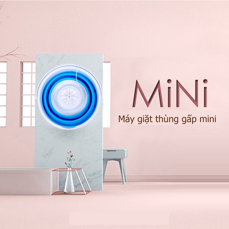 Thùng giặt máy giặt mini có thể gấp gọn tua bin xoáy tiếng ồn thấp máy giặt cỡ nhỏ mini OT23