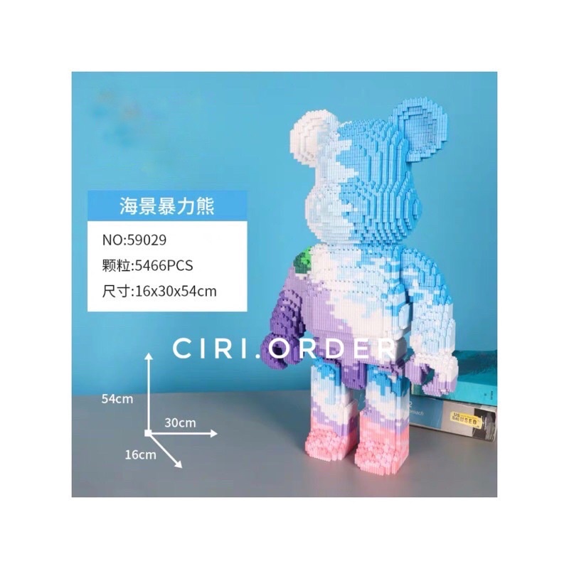 Bộ lắp ráp BEARBRICK SIZE LỚN 55cm - Kèm dụng cụ và sách hướng dẫn